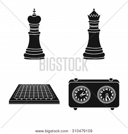 Isolated Object Of Club And Target Logo. Set Of Club And Game Stock Vector Illustration.