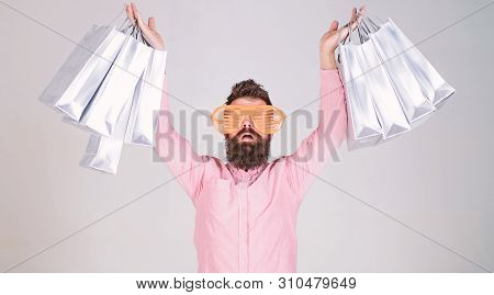 Happy Shopping With Bunch Paper Bags. Shopping Addicted Consumer. How To Get Ready For Your Next Vac