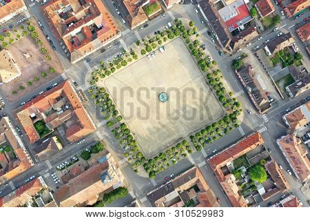 An aerial view image of Neuf Brisach Alsace France