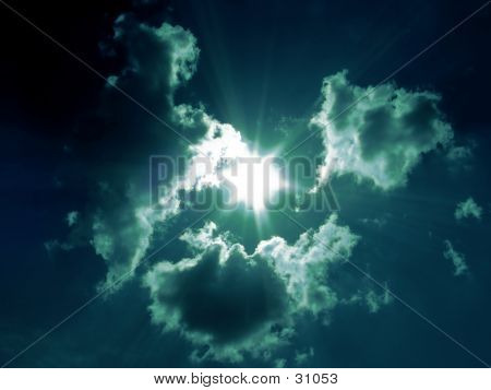 Sonne und Wolken