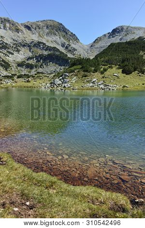 Amazing Panorama With Prevalski Lakes And Mozgovishka Pass, Pirin Mountain, Bulgaria