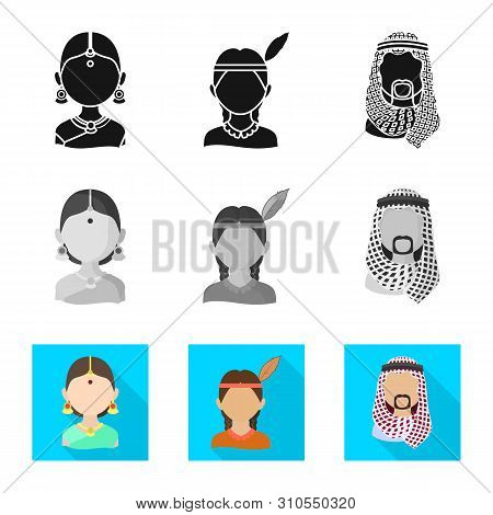 Isolated Object Of Imitator And Resident Logo. Collection Of Imitator And Culture Vector Icon For St