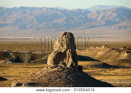 Rock Formations Named Tufa Spires Which Are Made Of Sedimentary Rocks And Formed Underwater During P