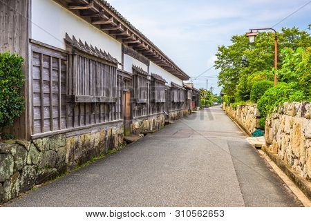 Hagi, Japan former castle town streets.