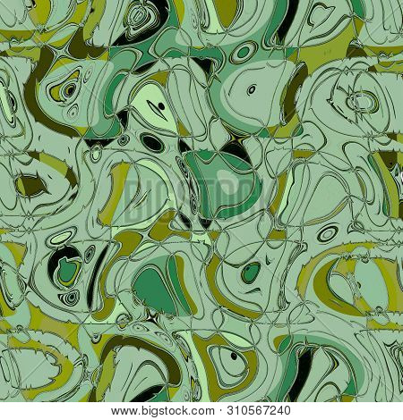 Decorative Bright Green Watercolor Backdrop With Shapeless Chaotic Brush Strokes.