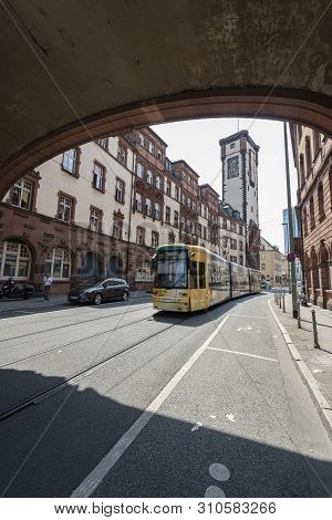 Frankfurt Am Main, July 2019.  A View Of The  Registry Office Mitte Building