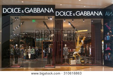 Las Vegas,Nv/USA -7.27.19 Dolce & Gabbana Is a luxury industry fashion house started by Italian designers Domenico Dolce and Stefano Gabbana.