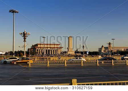 Beijing, China - June 2019: Forbidden City, Tiananmen Square
