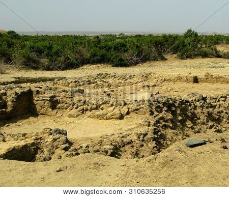 Ruin Of Old Historic Archaeological Excavations Of Adulis, Zula, Eritrea