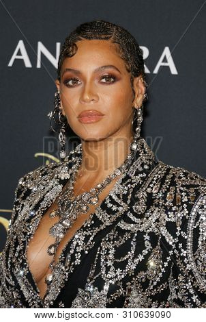 Beyonce at the World premiere of 'The Lion King' held at the Dolby Theatre in Hollywood, USA on July 9, 2019.