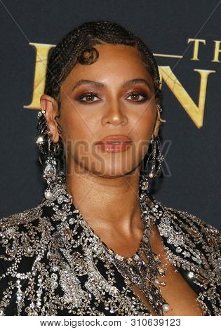 Beyonce at the World premiere of 'The Lion King' held at the Dolby Theatre in Hollywood, USA on July 9, 2019.