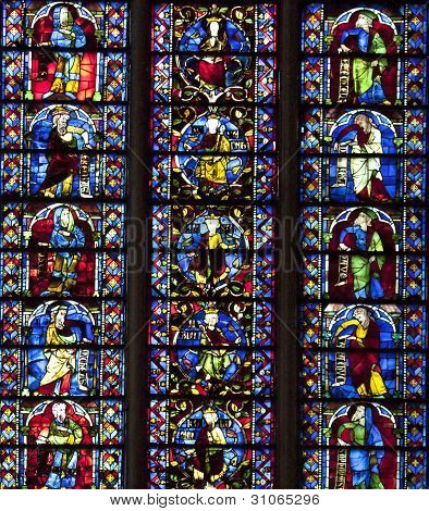 Carcassonne-Glasmalereien
