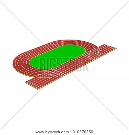Isolated Object Of Field And Athletic Icon. Collection Of Field And Competition Stock Symbol For Web