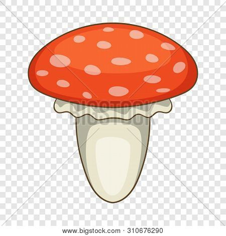 Amanita Muscaria Mushroom Icon. Cartoon Illustration Of Amanita Muscaria Mushroom Vector Icon For We