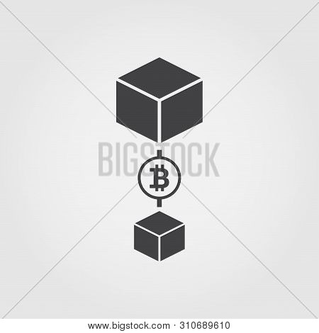 Transaction Fee Flat Icon. Monochrome Creative Design From Blockchain Icons Collection. Sipmle Sign 