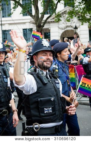 London, United Kingdom, 6th July 2019:- Participants From The Police Force Taking Part In The London
