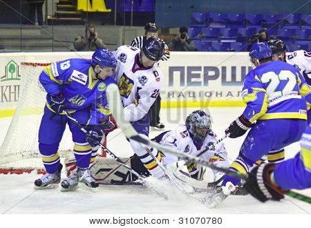 Ice-hockey Game Between Ukraine And Romania