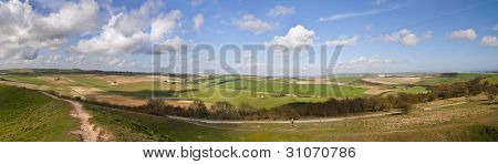 Atemberaubende Landschaft Landschaft mit lebendigen Farben und lebendigen Himmel