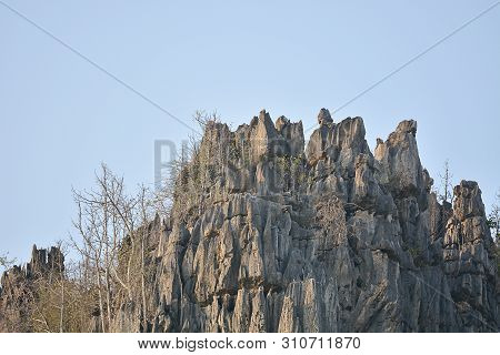 Limestone Mountains At Ban Mung, Noen Maprang, Phitsanulok Province