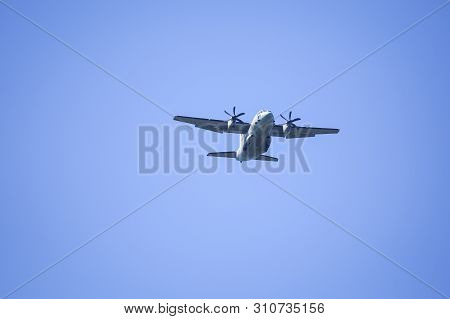 Boboc, Romania - May 22, 2019: Alenia C2-27j Spartan Military Cargo Plane.