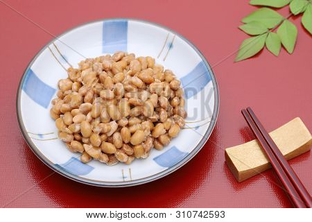 Japanes Food, Fermented Soy Bean Natto In Dish