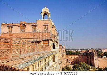 Junagarh Fort At Bikaner, Rajasthan India. Junagarh Fort Was Originally Known As Chintamani And Was 