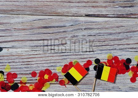 National Day Of Belgium , July 21. National Belgian Festival. The Concept Of Celebration, Fun, Patri