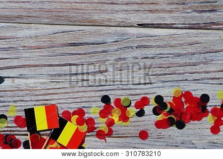 National Day Of Belgium , July 21. National Belgian Festival. The Concept Of Celebration, Fun, Patri