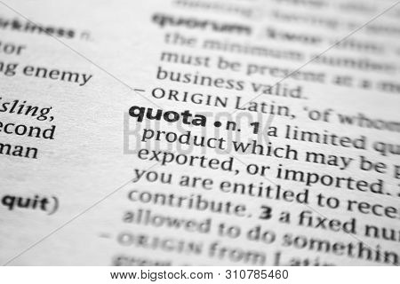 Word Or Phrase Quota In A Dictionary