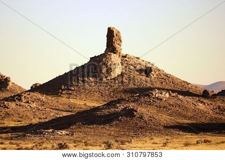 Pile Of Sedimentary Rocks Formed Underwater During The Prehistoric Age Called Tufa Spires Taken On A