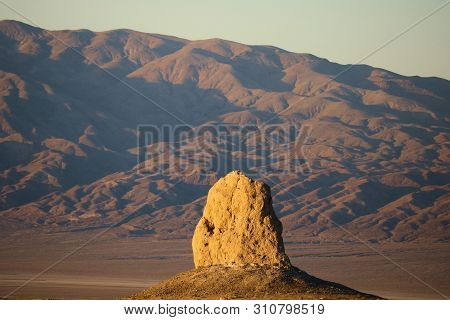 Rock Formation Called A Tufa Spire Made Of Sedimentary Rocks And Sand Formed During The Prehistoric 
