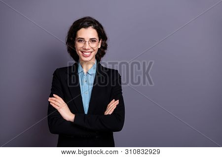 Portrait Of Cute Millennial Entrepreneur Have Enterprise Financier Ready Solve Soltuions Decide Deci