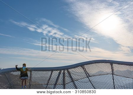 Hokkaido, Japan - May 12 2019 : Panorama View From Unkai Terrace In Summer Time Sunny Day At Tomamu,