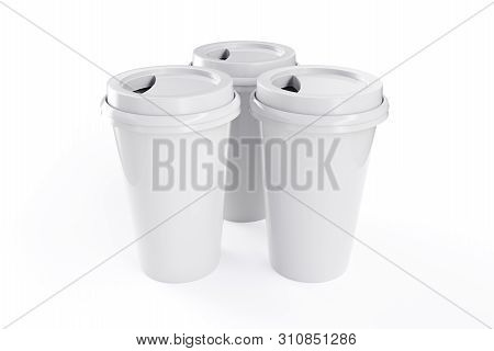 3d Rendering Coffee Mug With White Background