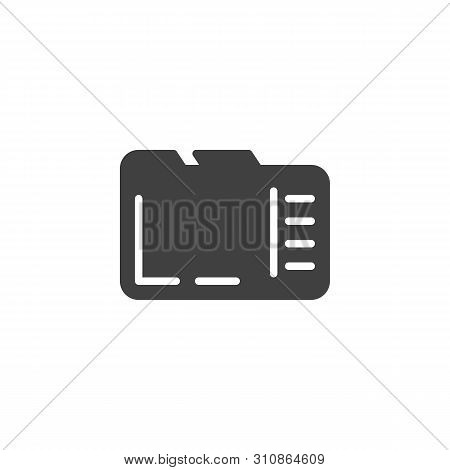Micro Sd Card Vector Icon. Filled Flat Sign For Mobile Concept And Web Design. Micro Memory Card Gly