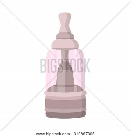 Isolated Object Of Electronic And Vaporizer Symbol. Set Of Electronic And Cartomizer Stock Symbol Fo