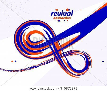 Flowing Fluid 3d Dimensional Abstract Vector Shape, Dynamic Design Element Background, Energy Flowin