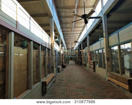 One Of A Few Spots In The Forth Worth Stockyards Without People