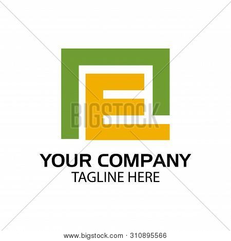 En Logo Template, En Letter, Flat Design. Vector