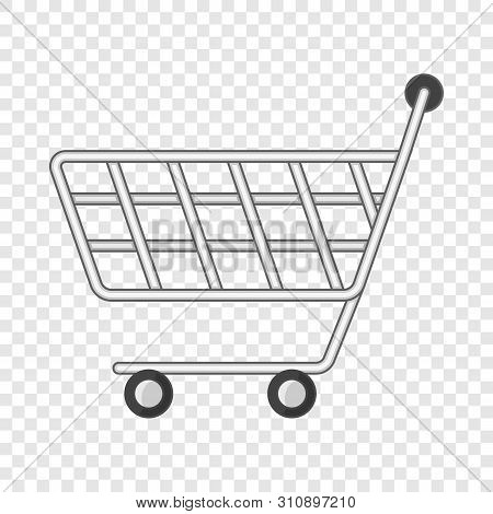 Minimarket Shopping Cart Icon. Cartoon Illustration Of Minimarket Shopping Cart Vector Icon For Web 