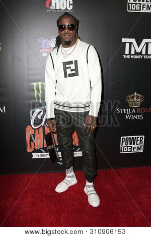 LOS ANGELES - JUL 8:  Adam Jones, Pacman at the Monster Energy $50K Charity Challenge Celebrity Basketball Game at the Pauley Pavillion on July 8, 2019 in Westwood, CA