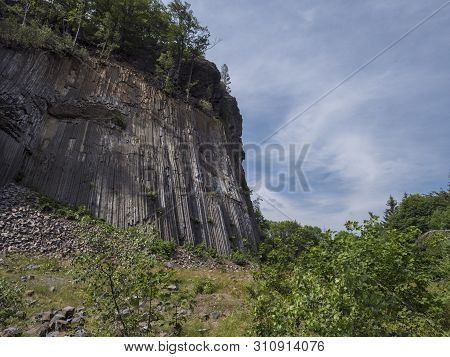 Basalt Column Pillars, Lava Vulcanic Rock Formation Organ Shape National Cultural Landmark Zlaty Vrc