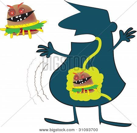 hungrig man