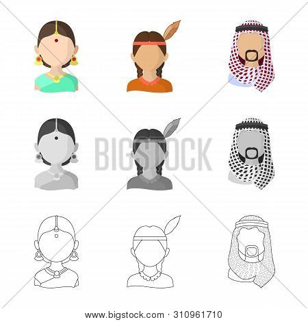 Vector Illustration Of Imitator And Resident Logo. Set Of Imitator And Culture Stock Symbol For Web.