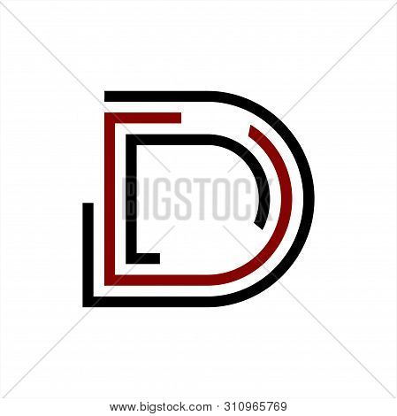 Simple D, Ddd, Ccd, Dcc Initials Geometric Network Line And Digital Data Logo