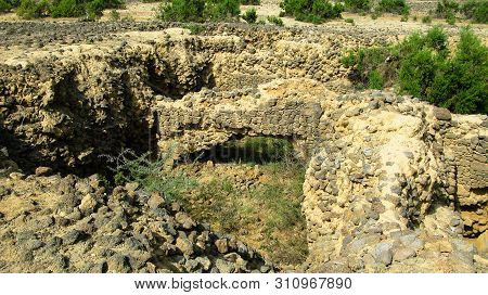 Ruin Of Old Historic Archaeological Excavations Of Adulis, Zula, Eritrea