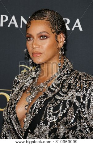 Beyonce at the World premiere of 'The Lion King' held at the Dolby Theatre in Hollywood, USA on July 9, 2019.