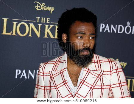 Donald Glover and Childish Gambino at the World premiere of 'The Lion King' held at the Dolby Theatre in Hollywood, USA on July 9, 2019.