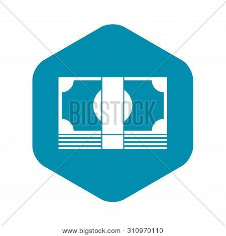 Swiss Franc Banknote Icon In Simple Style Isolated On White Background
