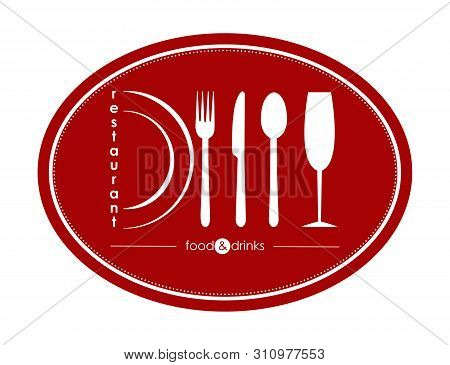 Template For Design And Decoration Of Restaurant Menu, Catering Or Gastro Service, Flat Design